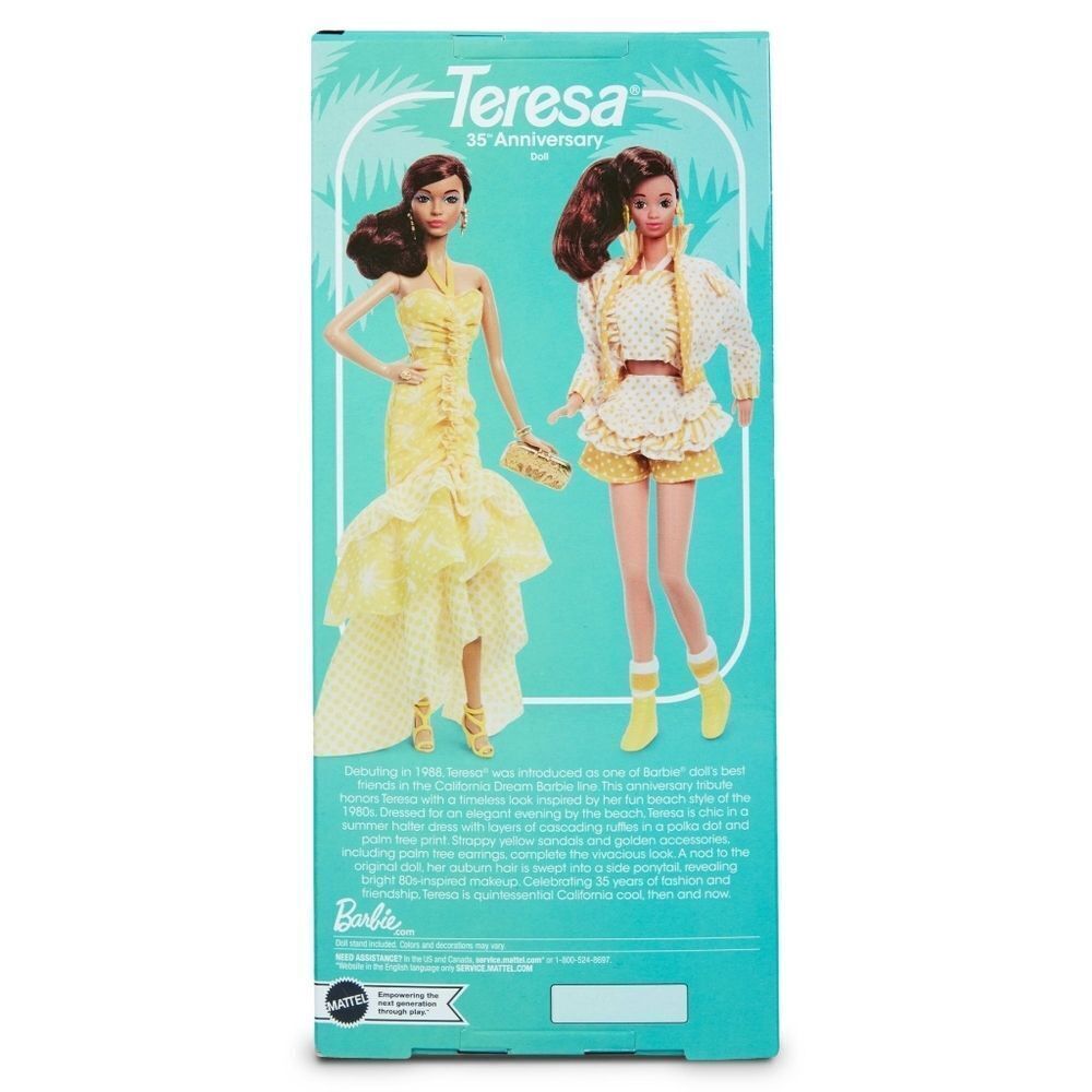 Barbie Signature: Barbie 35th Anniversary Teresa Doll- NRFB - Picture 5 of 5